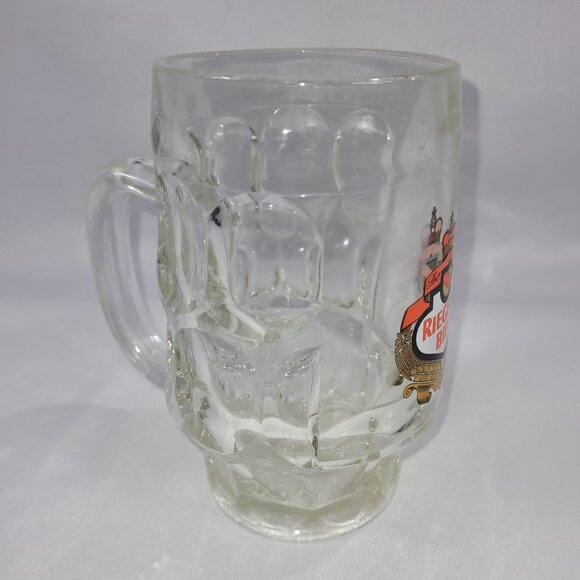 Riegeler Vintage 6.25" Glass German Beer Mug Pint Ale Cup - Picture 2 of 2